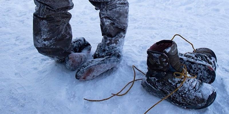 Wartung von Simms Watstiefeln